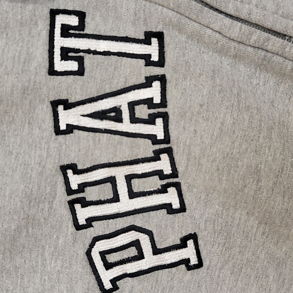 Phat Farm jacket heavy 100% cotton material gray zip up, 90's Y2K style - Picture 3 of 11